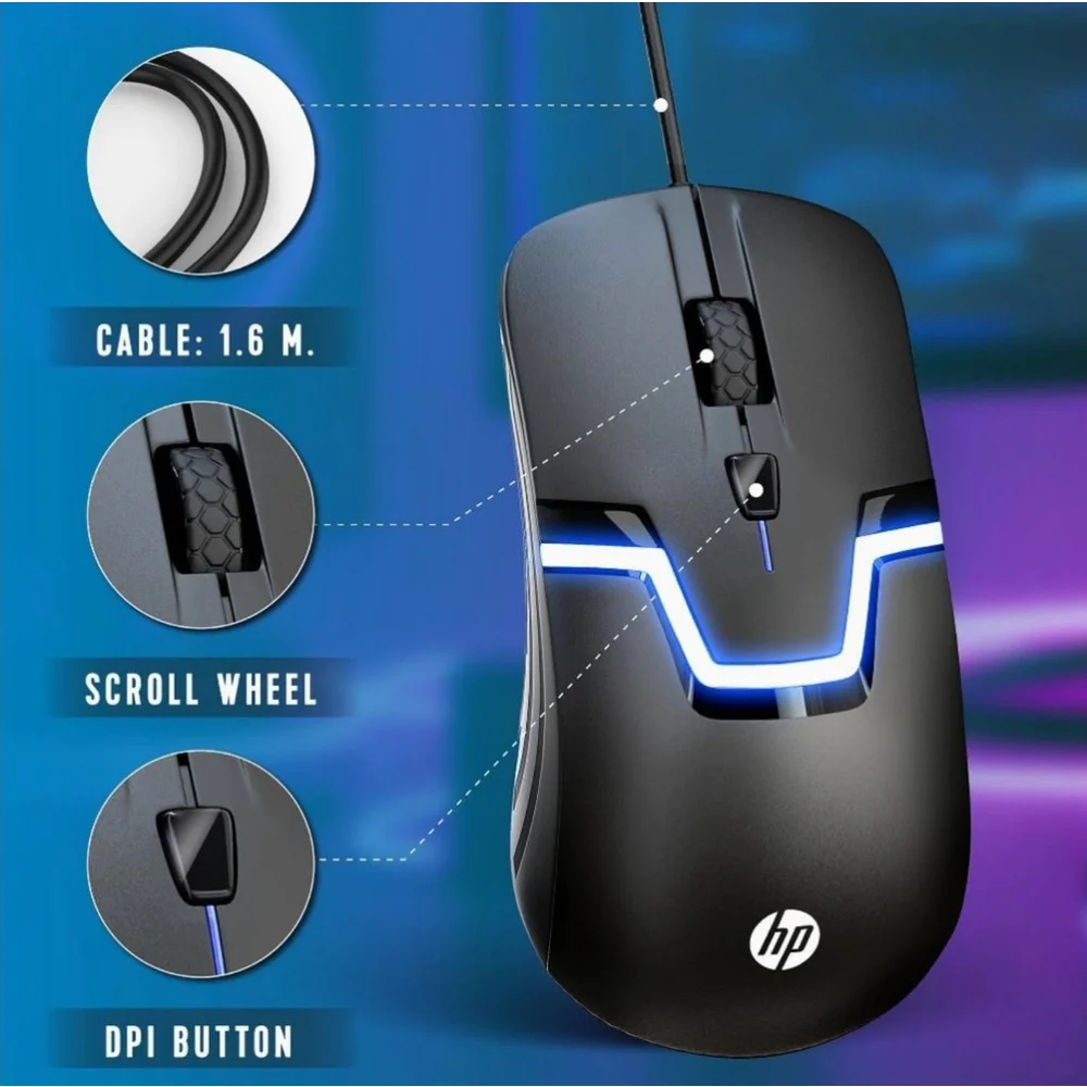 HP Wired RGB Gaming Mouse